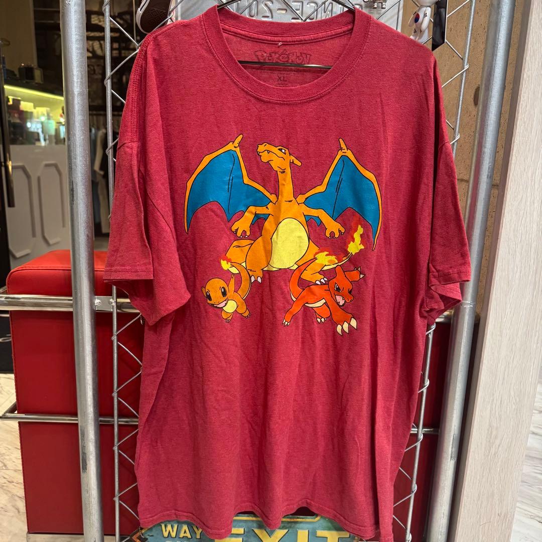 ポケモン リザードン Tシャツ ビッグシルエット ヴィンテージ風 XL