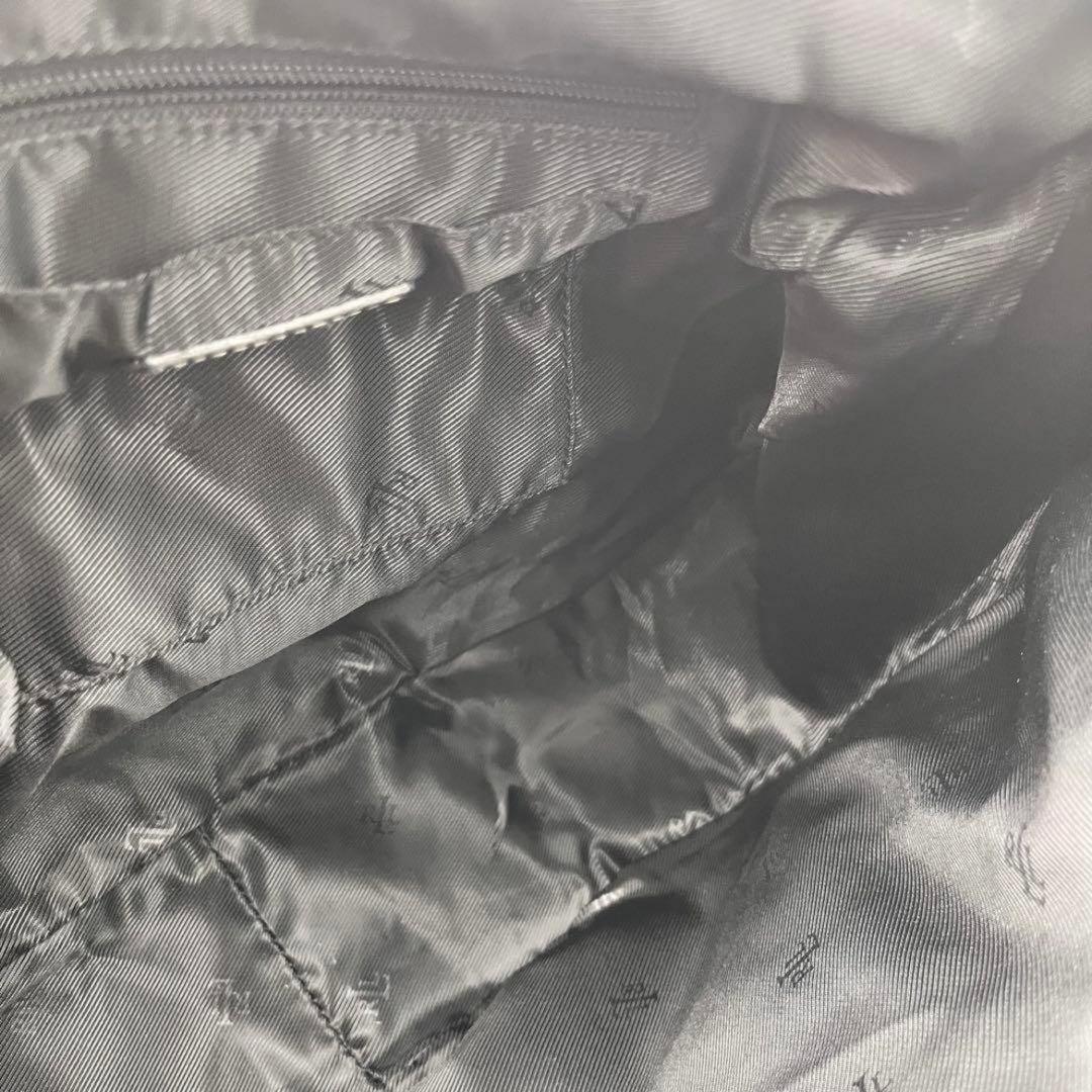 LAUREN RALPH LAUREN ワンショルダーバッグ キャンバス レザー