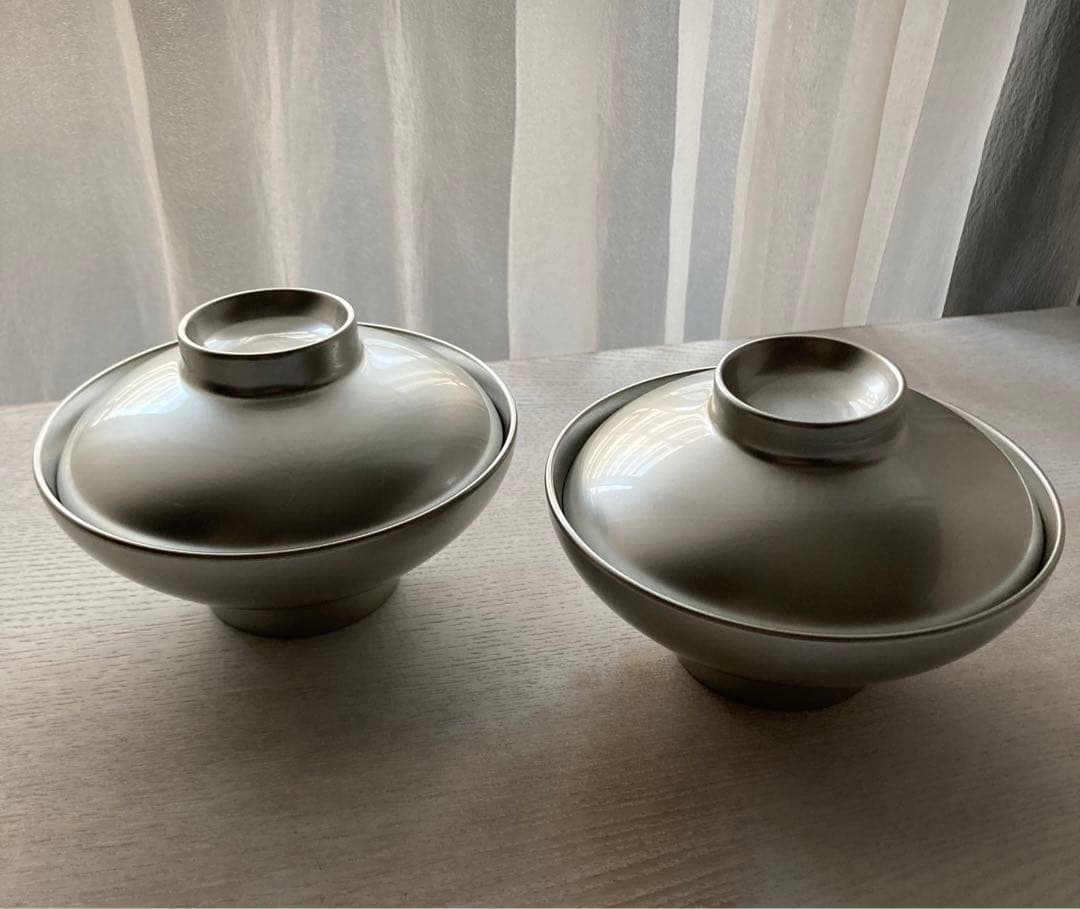 新品・未使用】漆遊 シルバー蓋付汁椀 (4客セット)の通販はau PAY