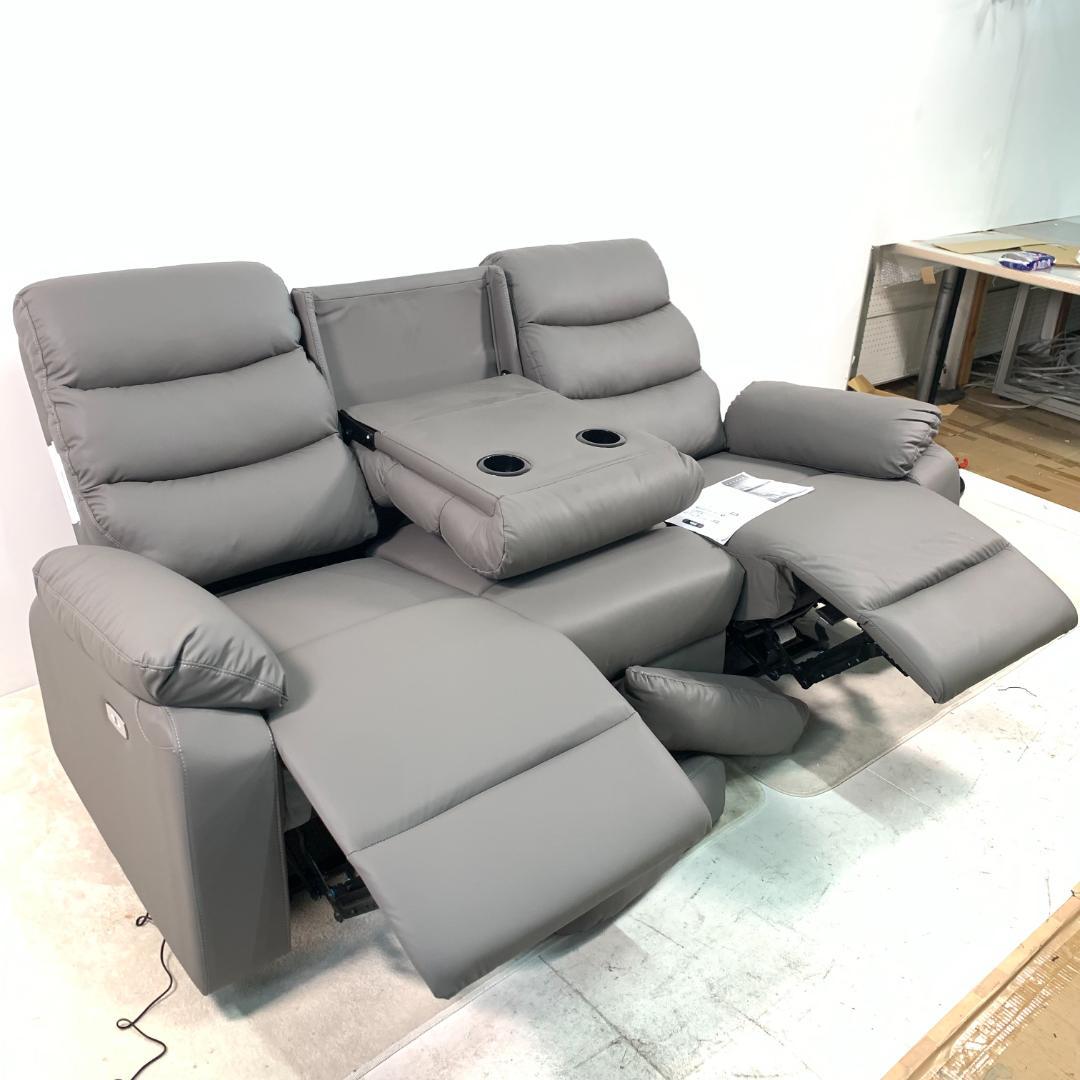 訳あり新品 リクライニングソファ 二三人掛けソファ1275+1276+1277