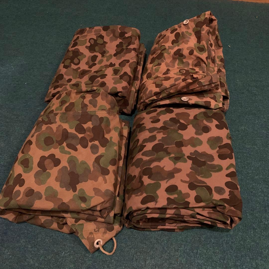 希少 オーストリア軍 ポンチョテント リバーシブル