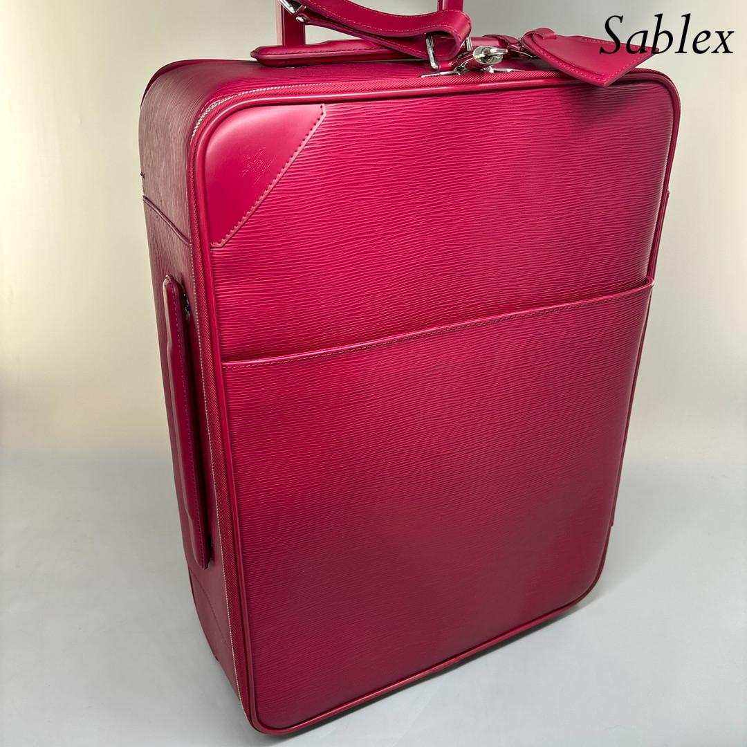 【新品同様】ルイヴィトン エピ ペガス55 キャリーバッグ 購入時証明書有