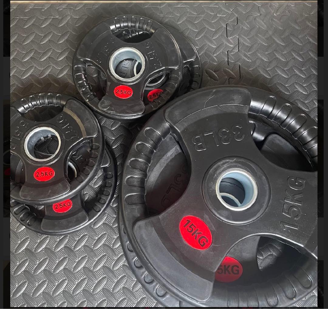 バーベルプレート［15kg×2  2.5kg×4］