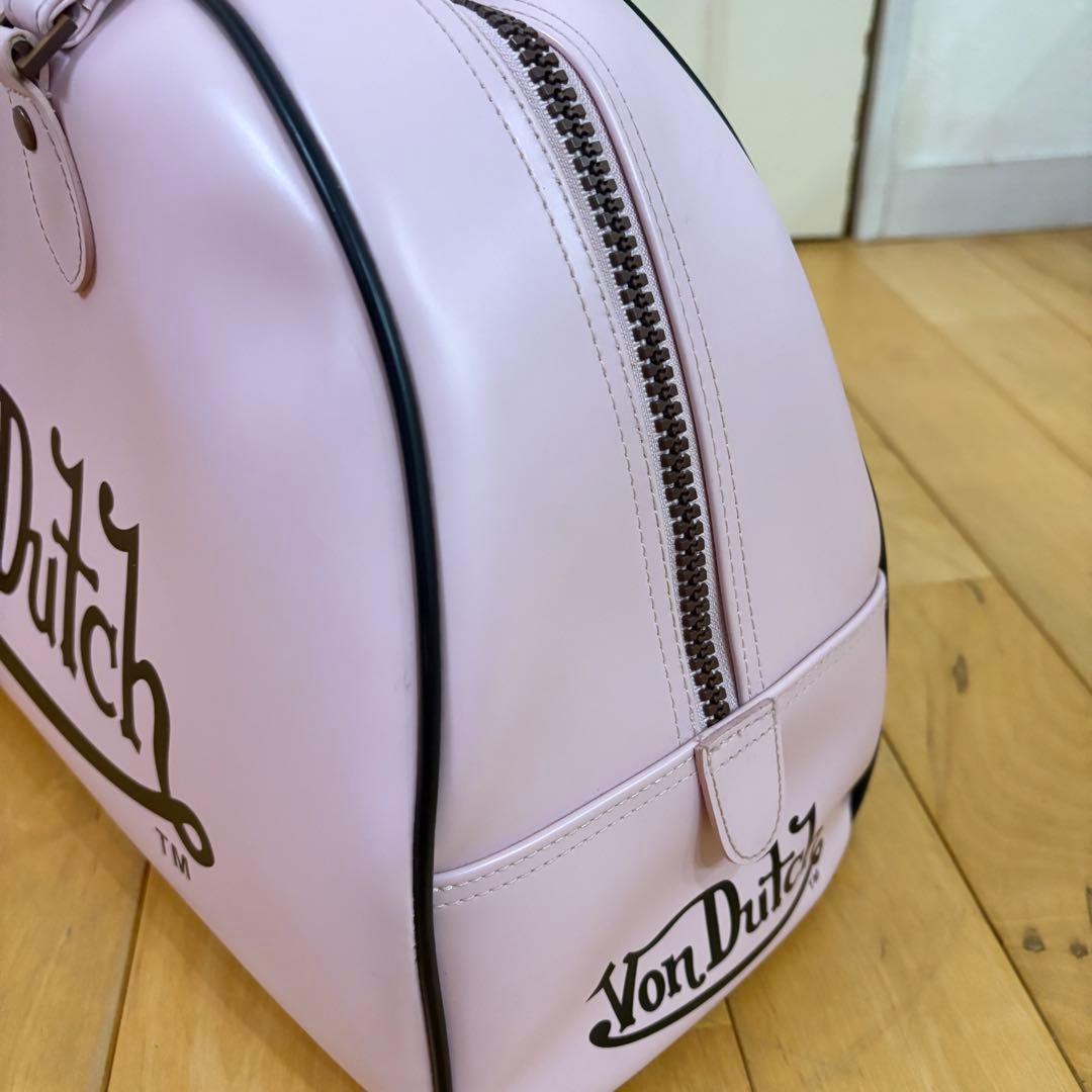 ☆ von dutch ☆ボンダッチ ボストンバッグ　ピンク　Y2K