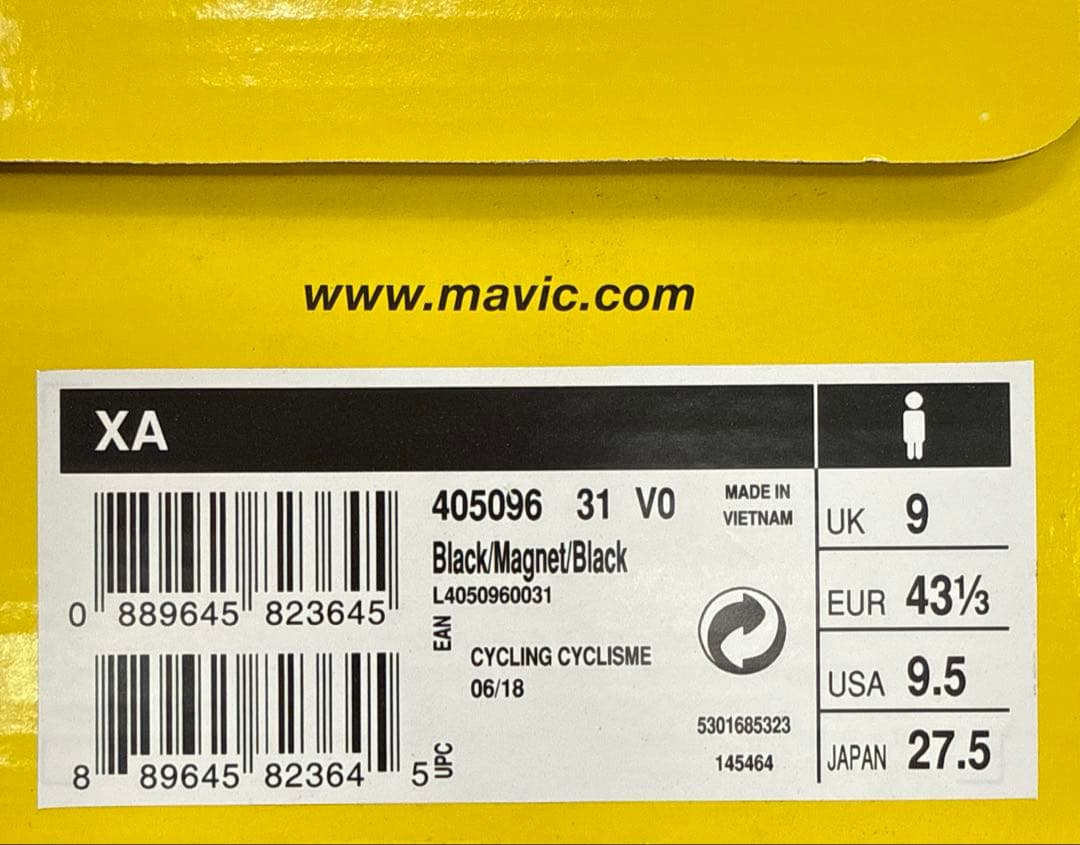 MAVIC XA マヴィック XA 黒 トレイルシューズ MTB 27.5cm