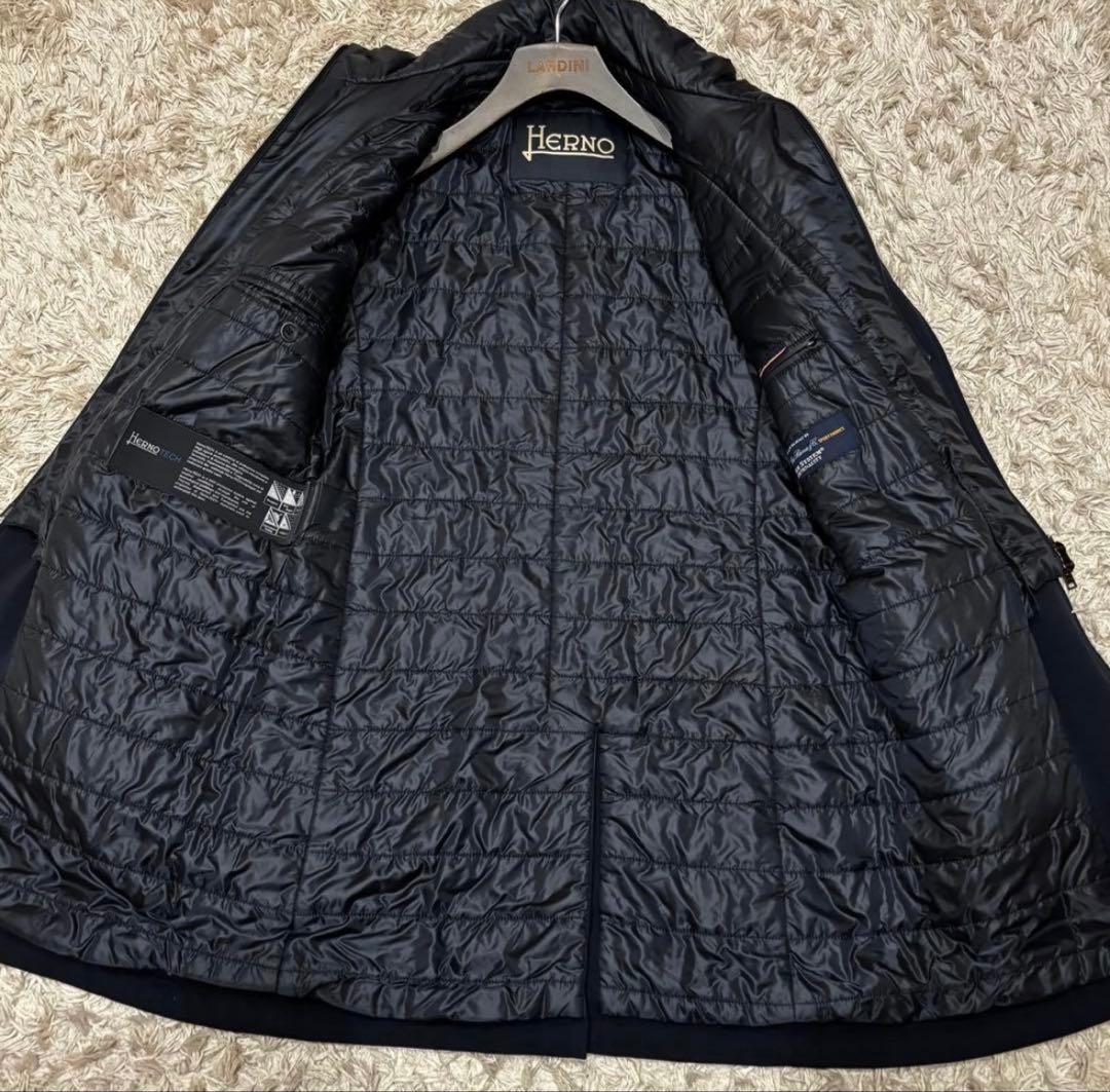ヘルノ hernoネイビー チェスターコート