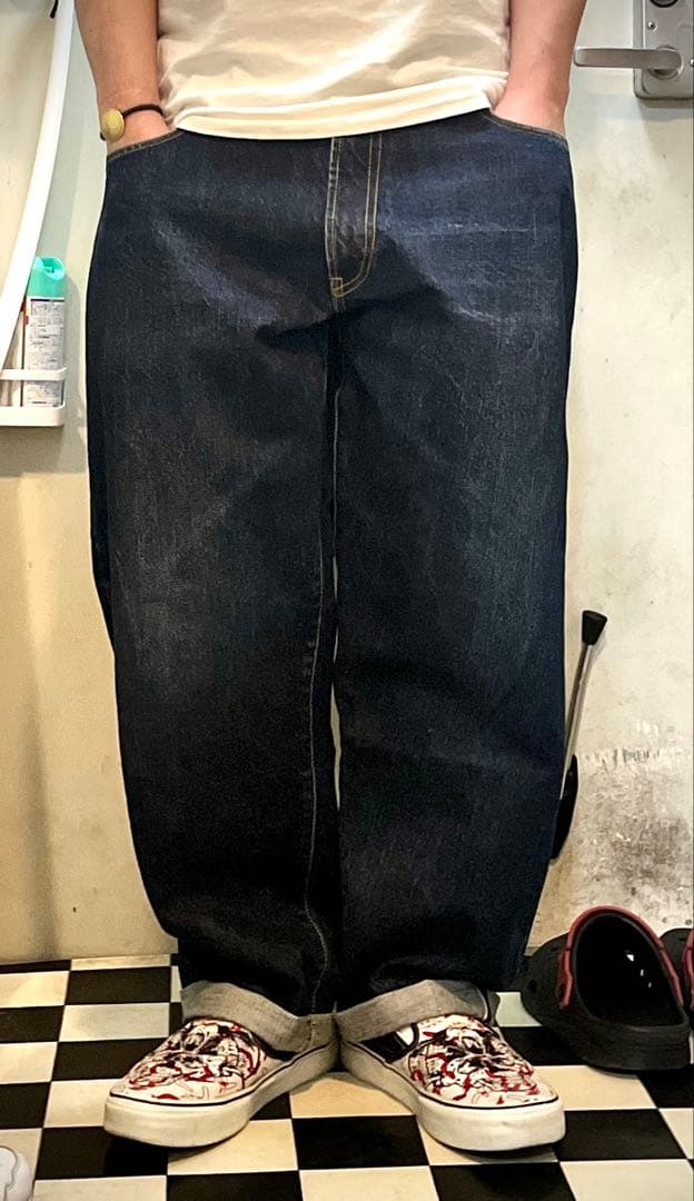 FAT エフエーティー デニム セルビッジ テーパード ジーンズ ヴィンテージ