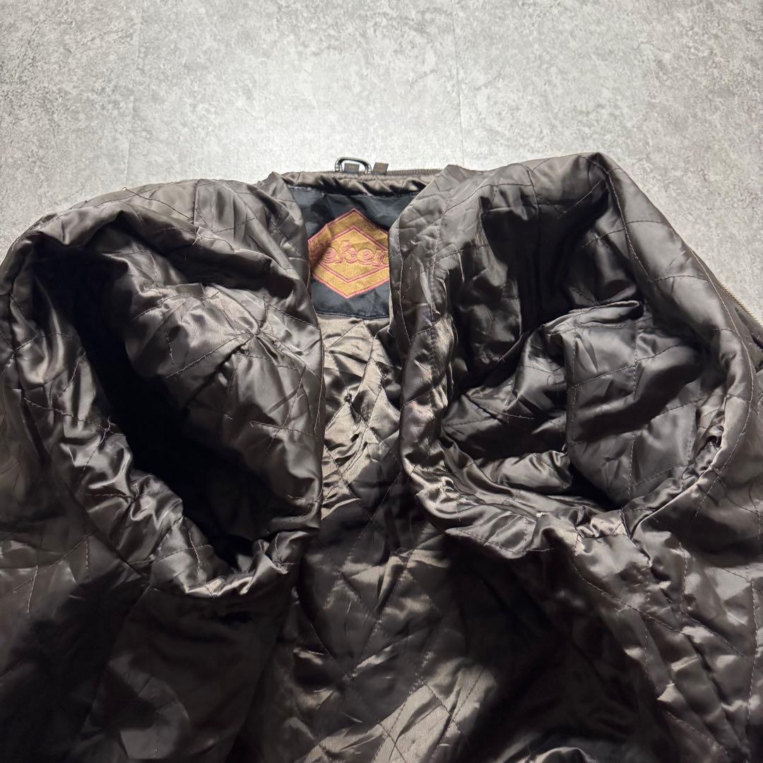 【90s vintage】フライトジャケット　ma-1 レザー　短丈　ボンバー