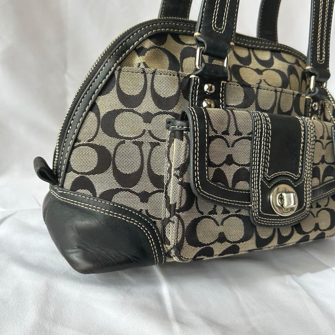 COACH F13977 ハンドバッグ ターンロック シグネチャー