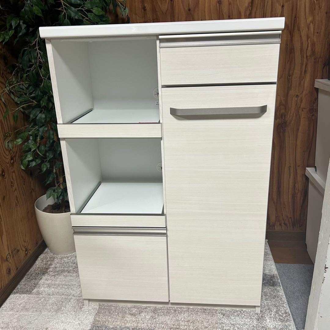 都内23区送料無料✨創愛ファニチュア✨ 食器棚　キッチンカウンター　カシュー80