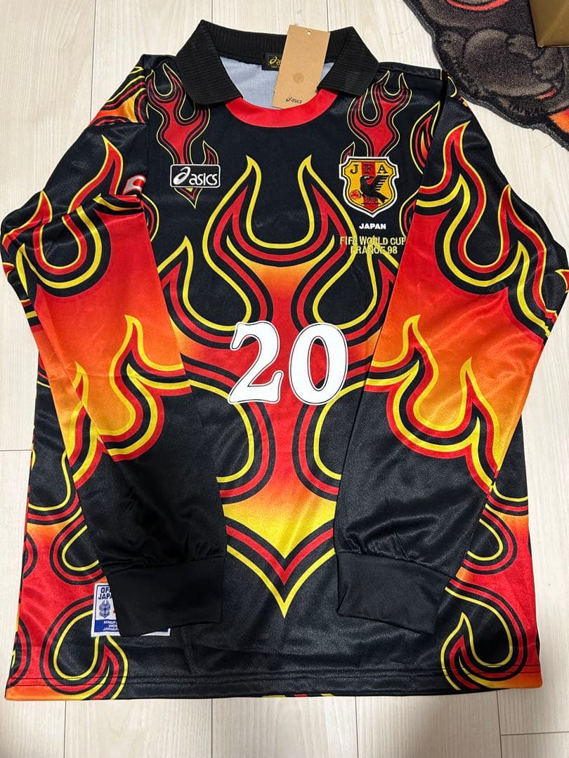 日本代表 川口能活 1998 W杯　GK 炎 ユニフォーム キーパー　L 新品