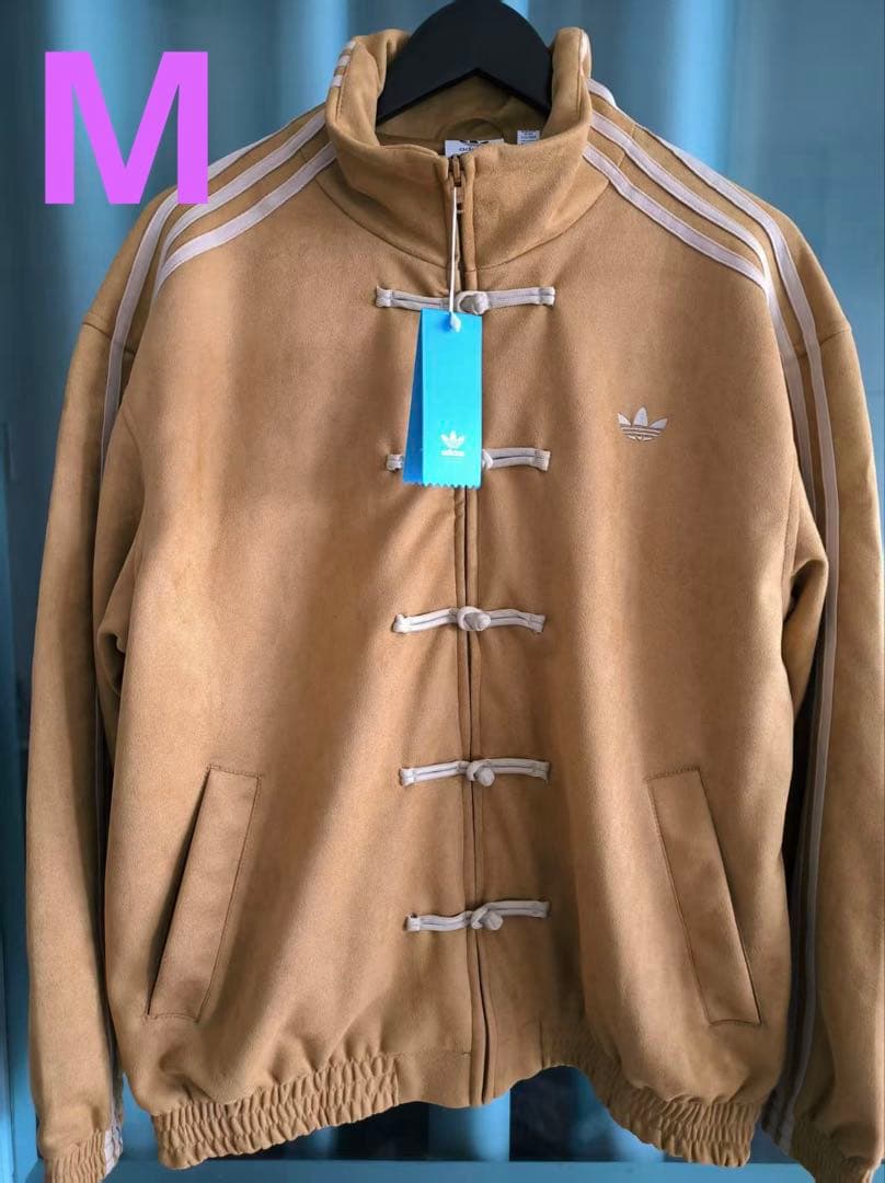 海外限定アディダス巳年 トラック スエード ジャケット マスタードイエロー M