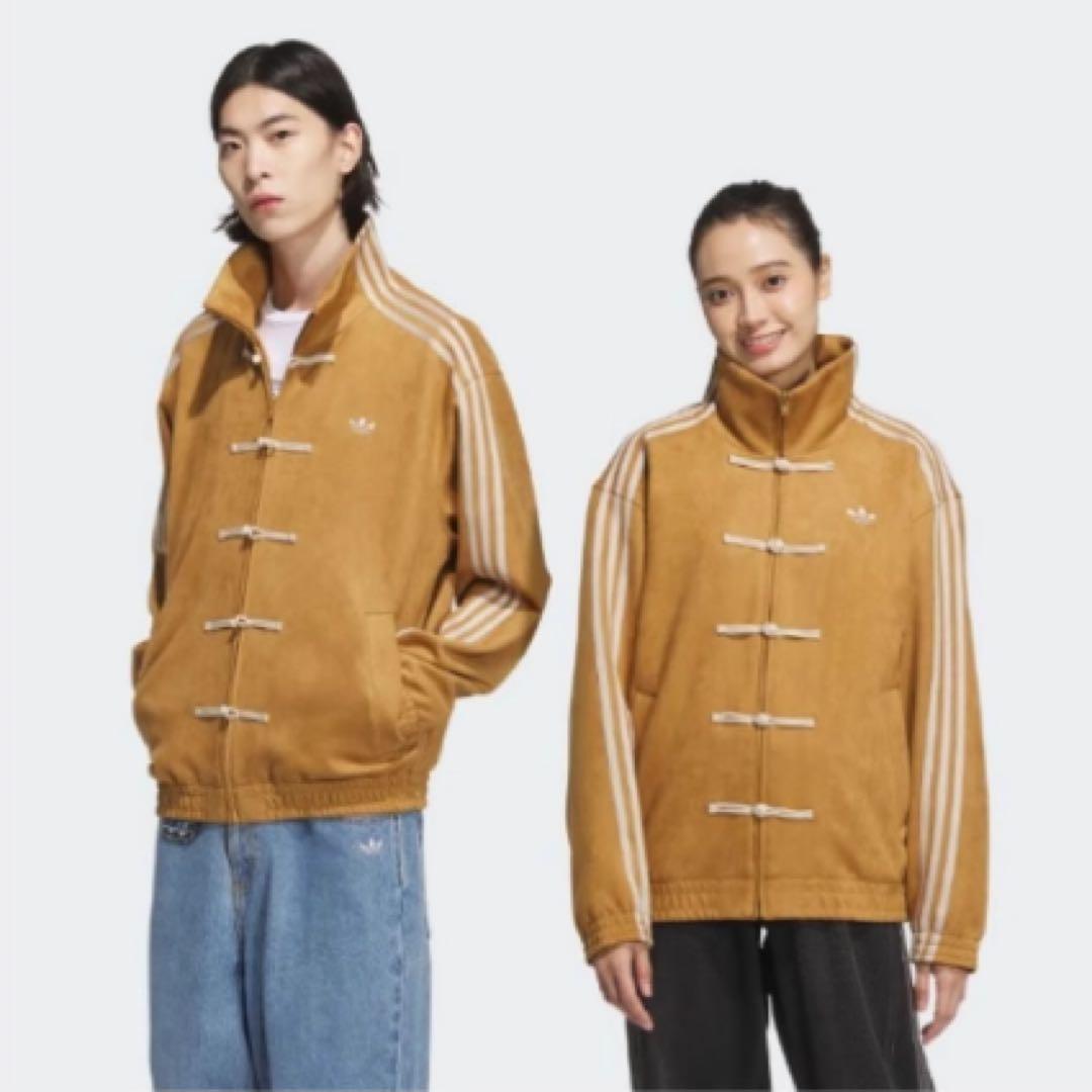 海外限定アディダス巳年 トラック スエード ジャケット マスタードイエロー M