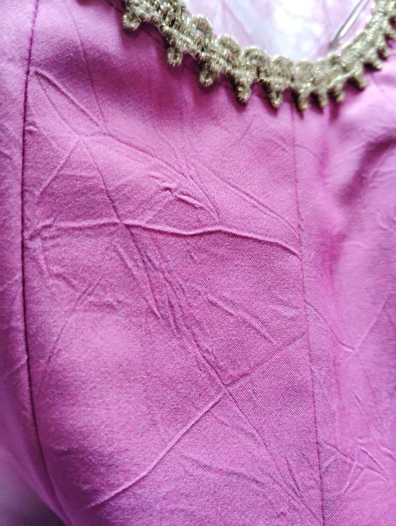 バレエ　ボディ芯入りクラシックチュチュNo1　赤紫　袖付き