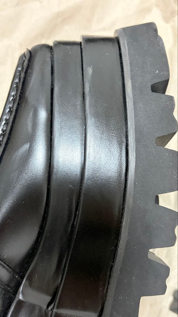 ダーリッチ プラットフォームローファー ブラック M