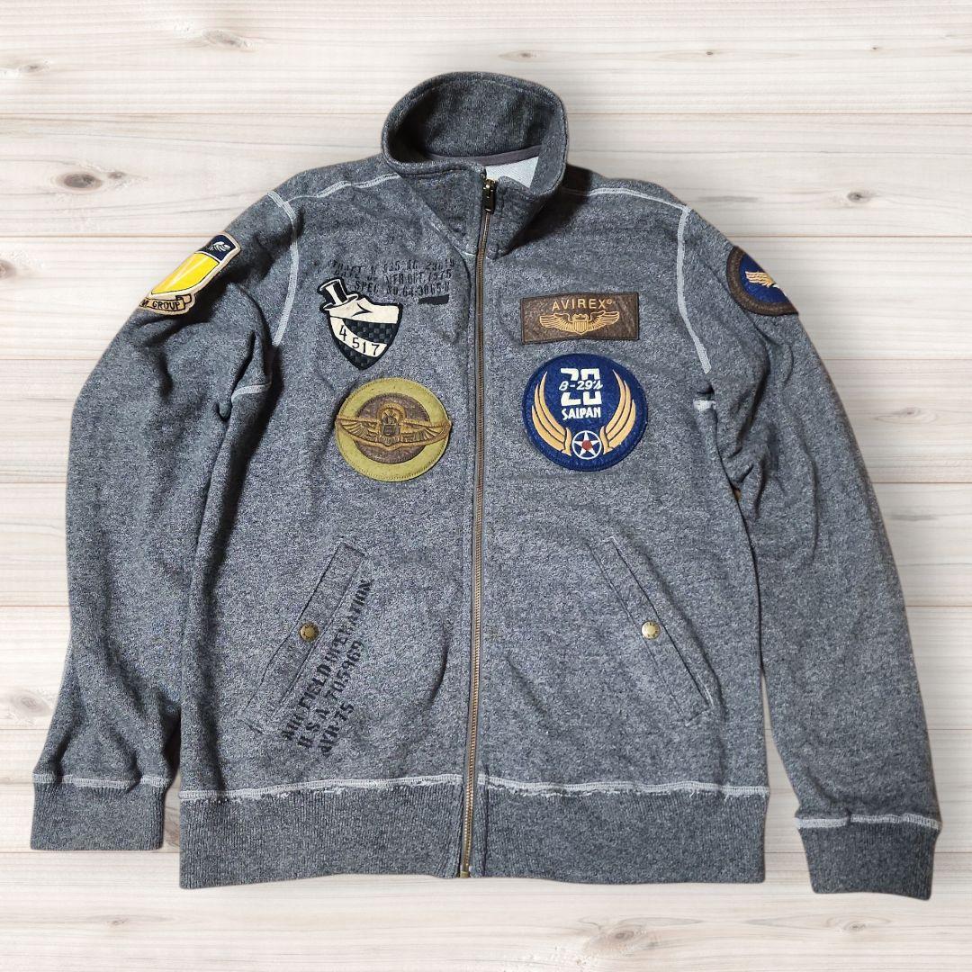 ワッペン付き ジップアップ スウェットジャケット B-29 SAIPAN - メルカリ