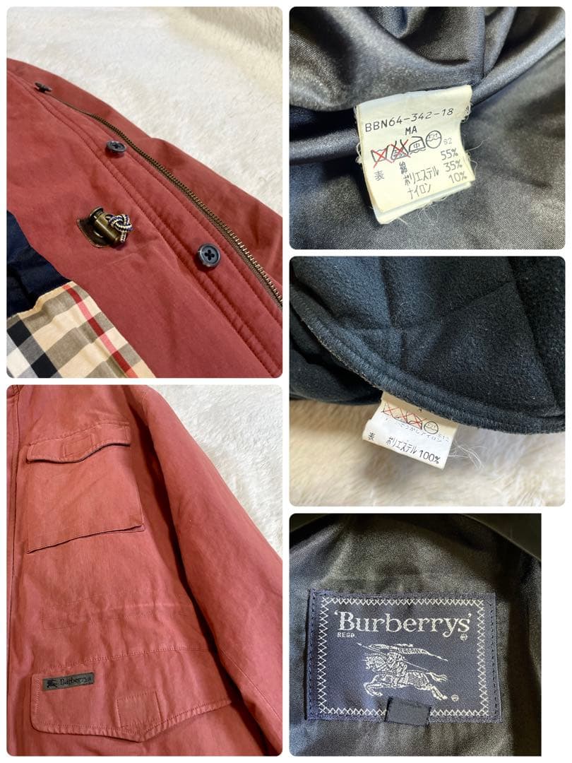希少 BURBERRY ノバチェック キルティングジャケット付き モッズコート