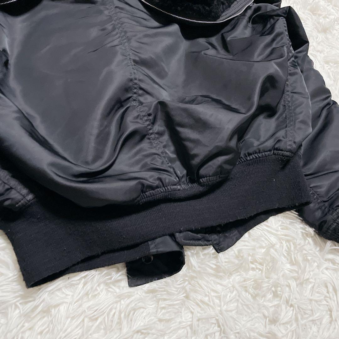 USA製 80s ALPHA アルファ N-2B フライトジャケット L 黒