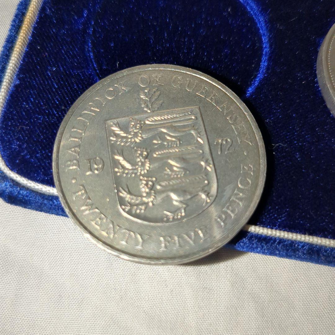 1972 エリザベス2世 シルバーウェディングコイン3枚 重量総84g 記念