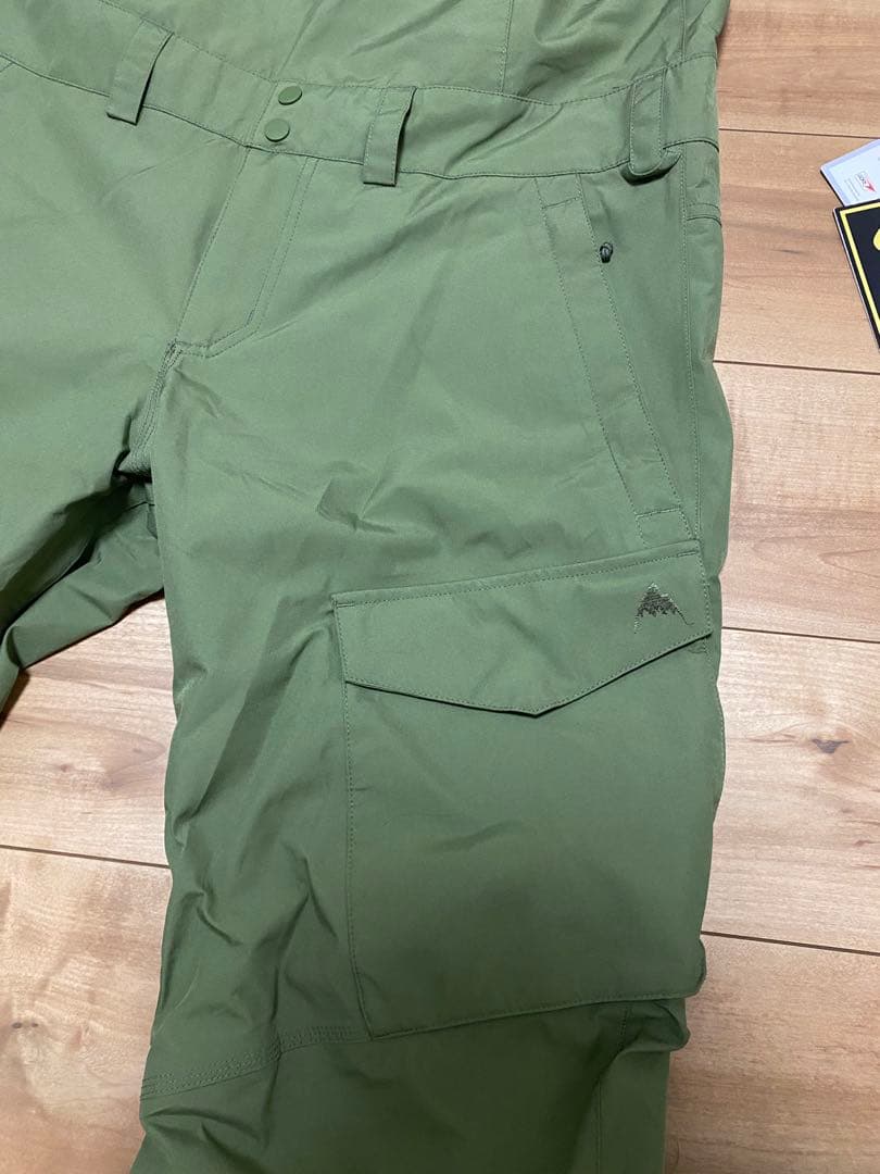 Burton GORE-TEX スノーボードウェア オリーブグリーン　ビブパンツ