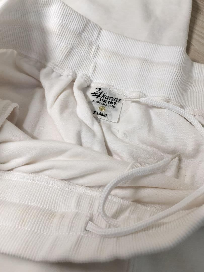 訳有【新品未使用品】24karats ベロアジャージセットアップ EXILE 白