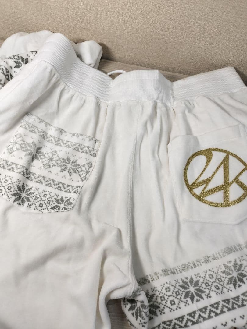 訳有【新品未使用品】24karats ベロアジャージセットアップ EXILE 白