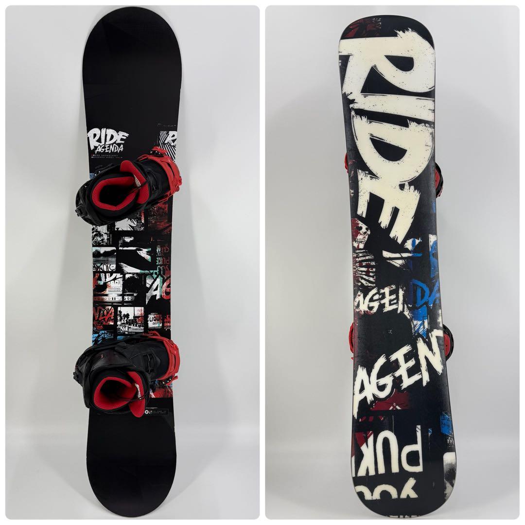 RIDE 156cm メンズ スノーボード SALOMON バイン3点セット