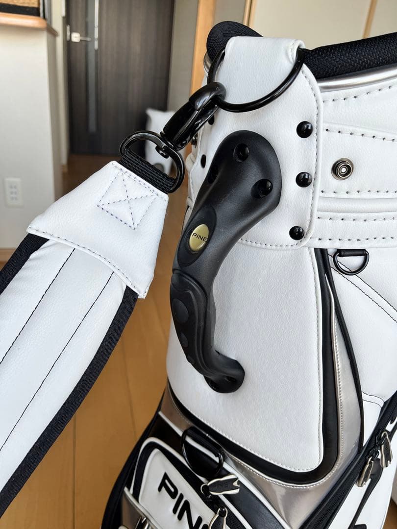 美品 PING 3点式キャディバッグ ツアースタッフバッグ　希少ミスター・ピン