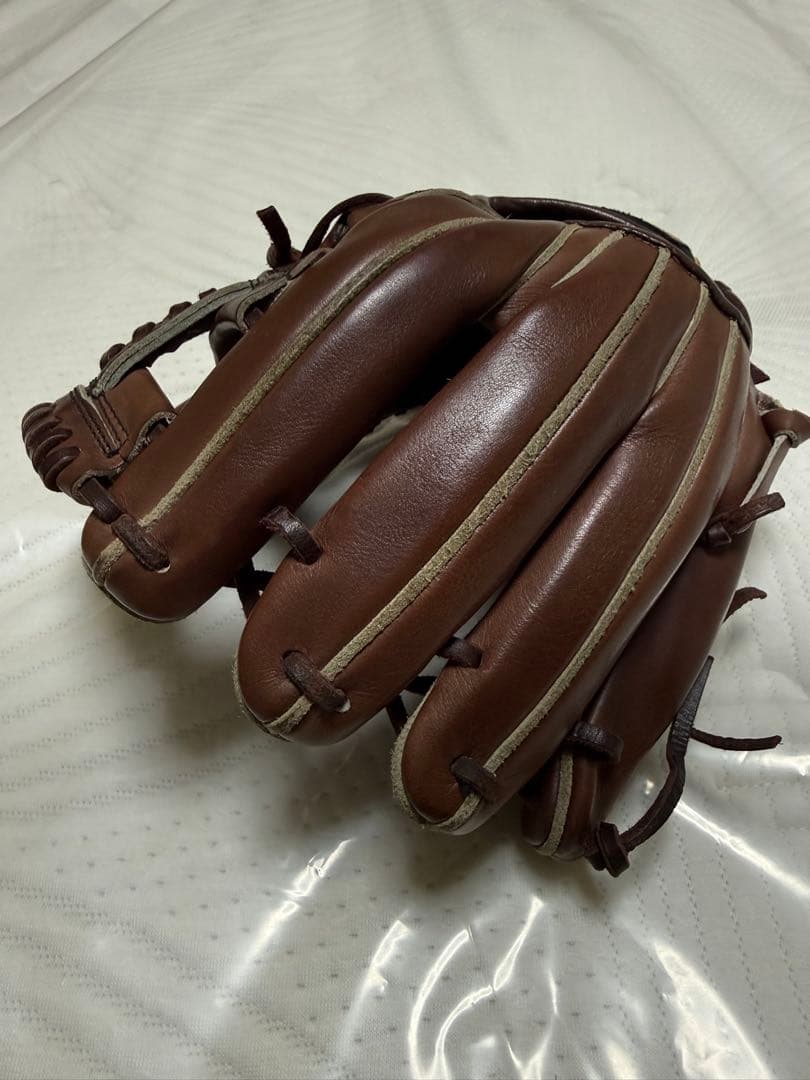 ZETT ブラウン 硬式グローブ　セカンド用