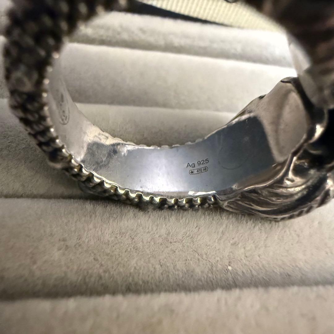 d*e様 【送料無料】GUCCI シルバー925 タイガーヘッド リング 21号