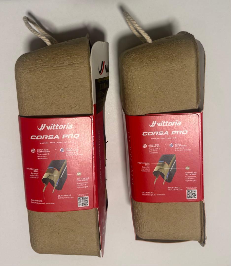 【新品未使用】Vittoria Corsa Pro TLR 28c 2本セット