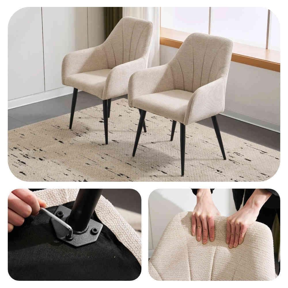 迅速発送！【SET2脚】北欧風 ダイニングチェア 椅子 Light Brown