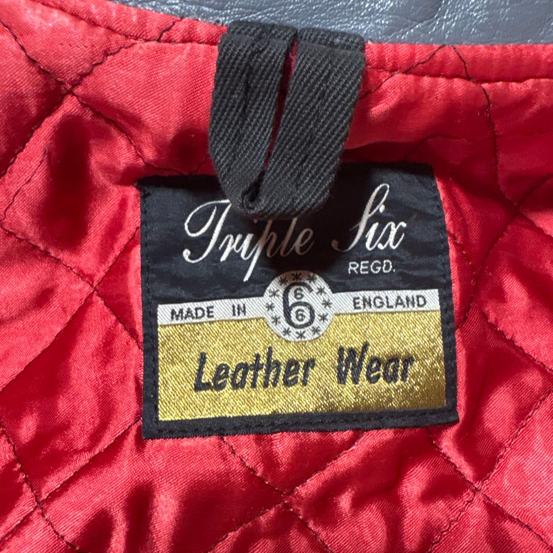 旧タグ666グレー シングルライダースジャケット - メルカリ