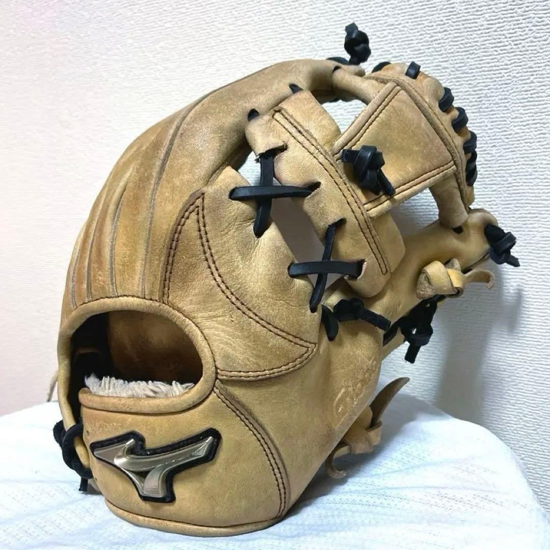 ミズノ グローバルエリート 軟式 野球 グローブ HSelection キャメル