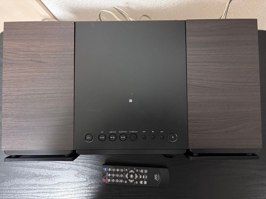 JVC CA-EXS5 コンポ、Bluetooth対応、ウッドコーン、リモコン付