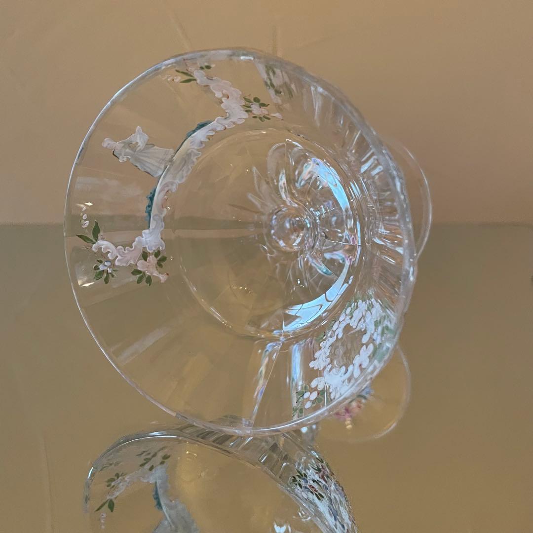 御売約　シャビーシック♡ ロブマイヤー　シャンパン　人物装飾　クープグラス2客