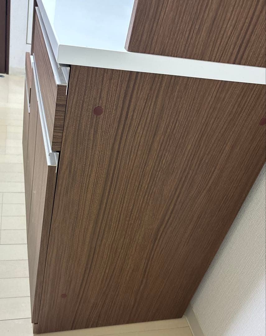 ニトリ カップボード キッチンボード キッチンカウンター 食器棚 リガーレ