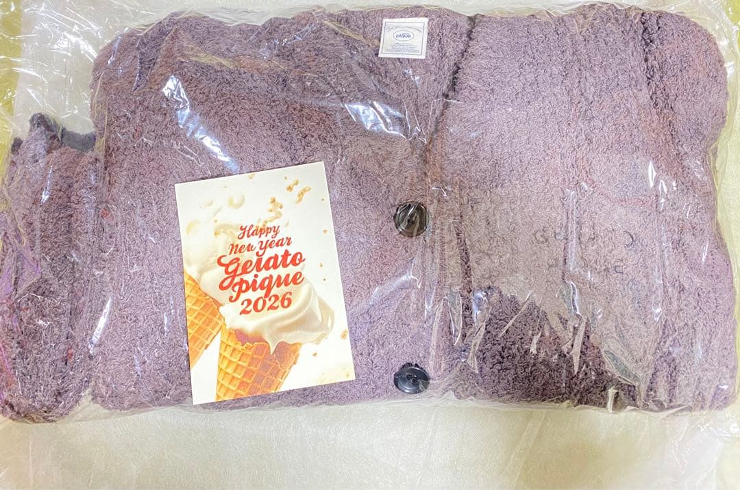 ジェラートピケ 福袋B 2026 もこもこルームウェア上下 ソックス 3点セット