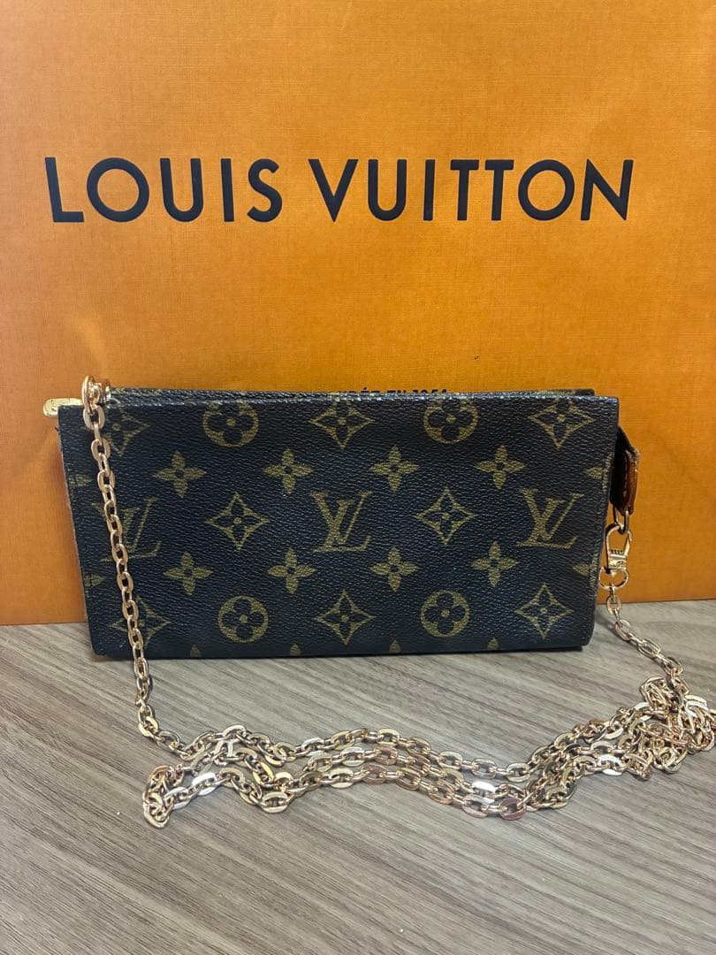 Louis Vuitton☆ バケット付属ポーチ☆モノグラム☆used美品 - メルカリ