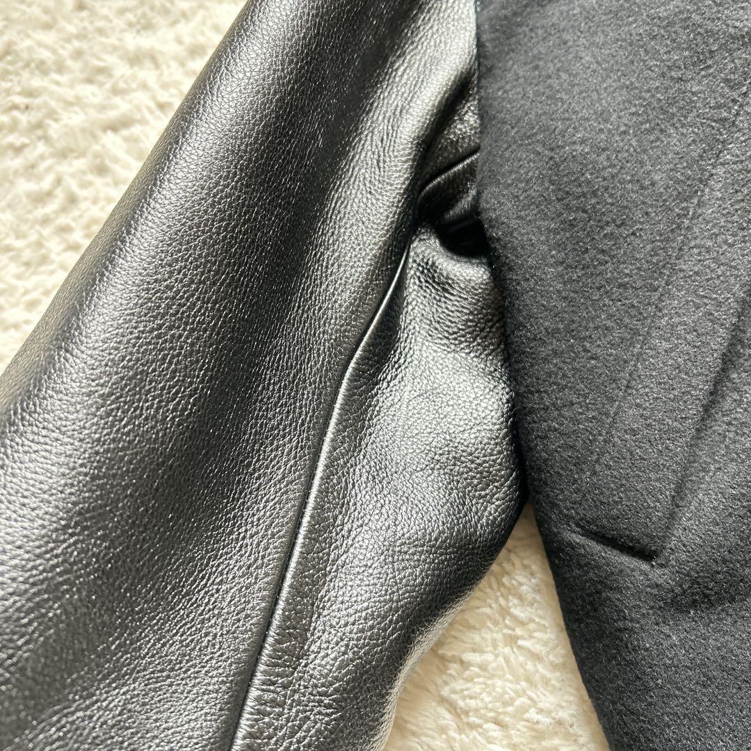 ジュンメン　90s　JUN MEN　レザースタジャン　VANパロ　L相当　牛皮