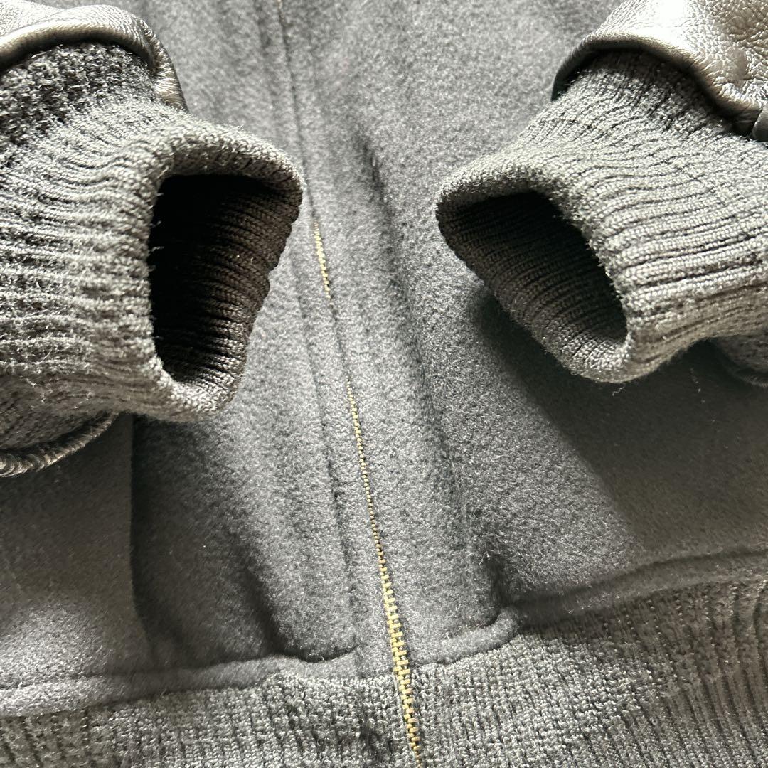 ジュンメン　90s　JUN MEN　レザースタジャン　VANパロ　L相当　牛皮