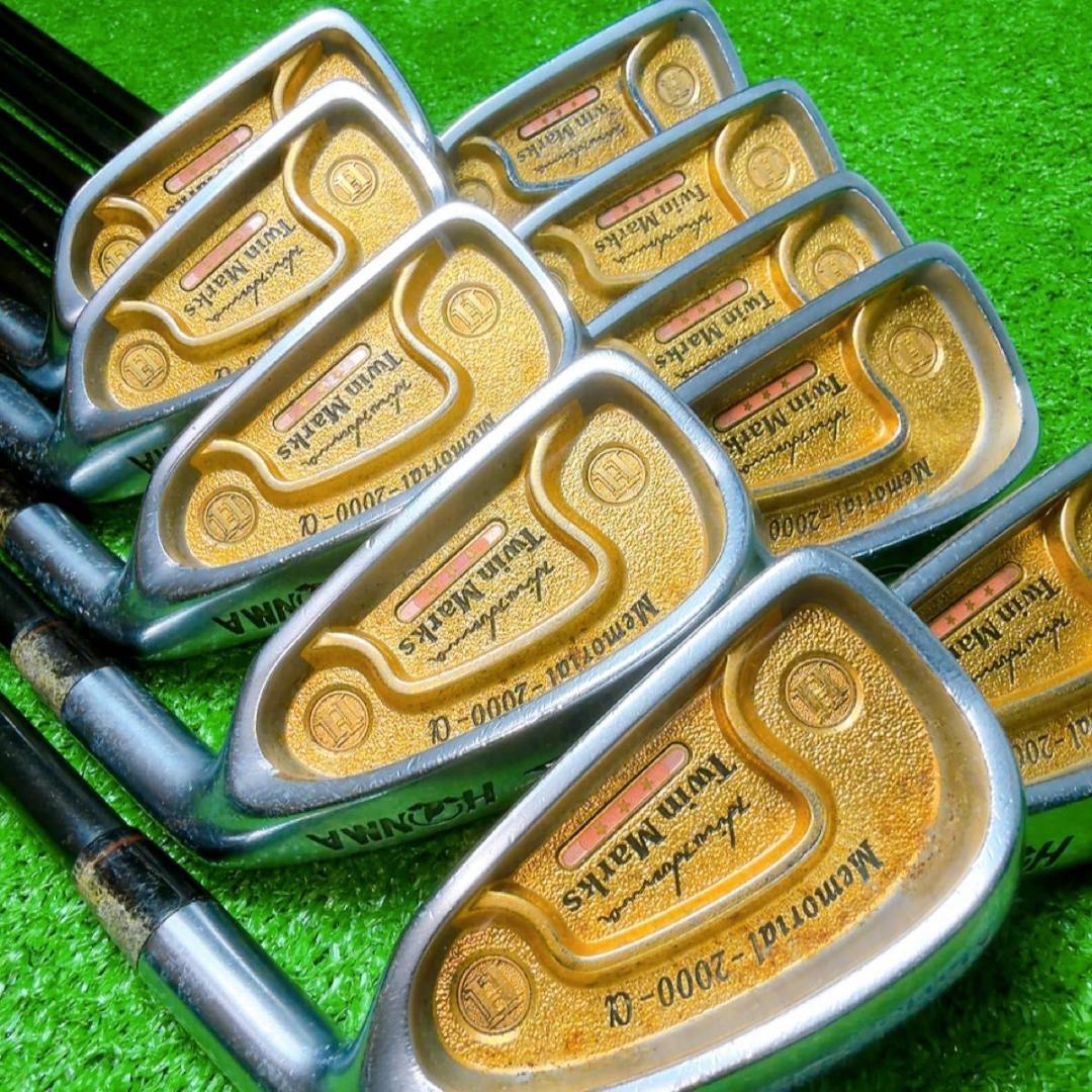 超希少 HONMA Twin Marks 金モグラ 3星 アイアン１０本セット