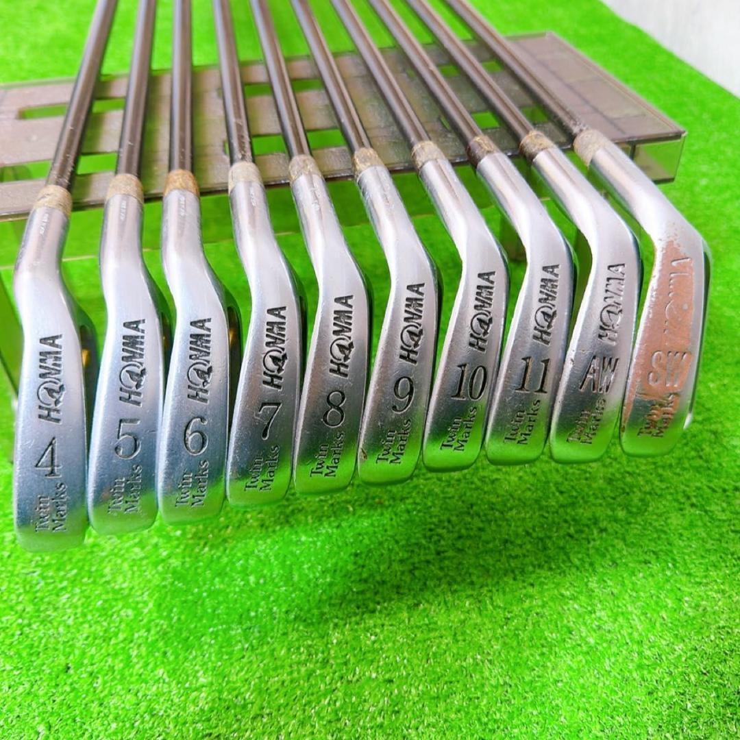 超希少 HONMA Twin Marks 金モグラ 3星 アイアン１０本セット