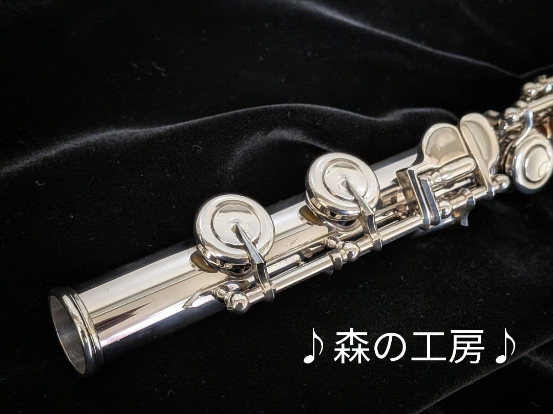 フルート専門店‼️部活応援‼️頭部管銀製　ヤマハフルートYFL451 Eメカ