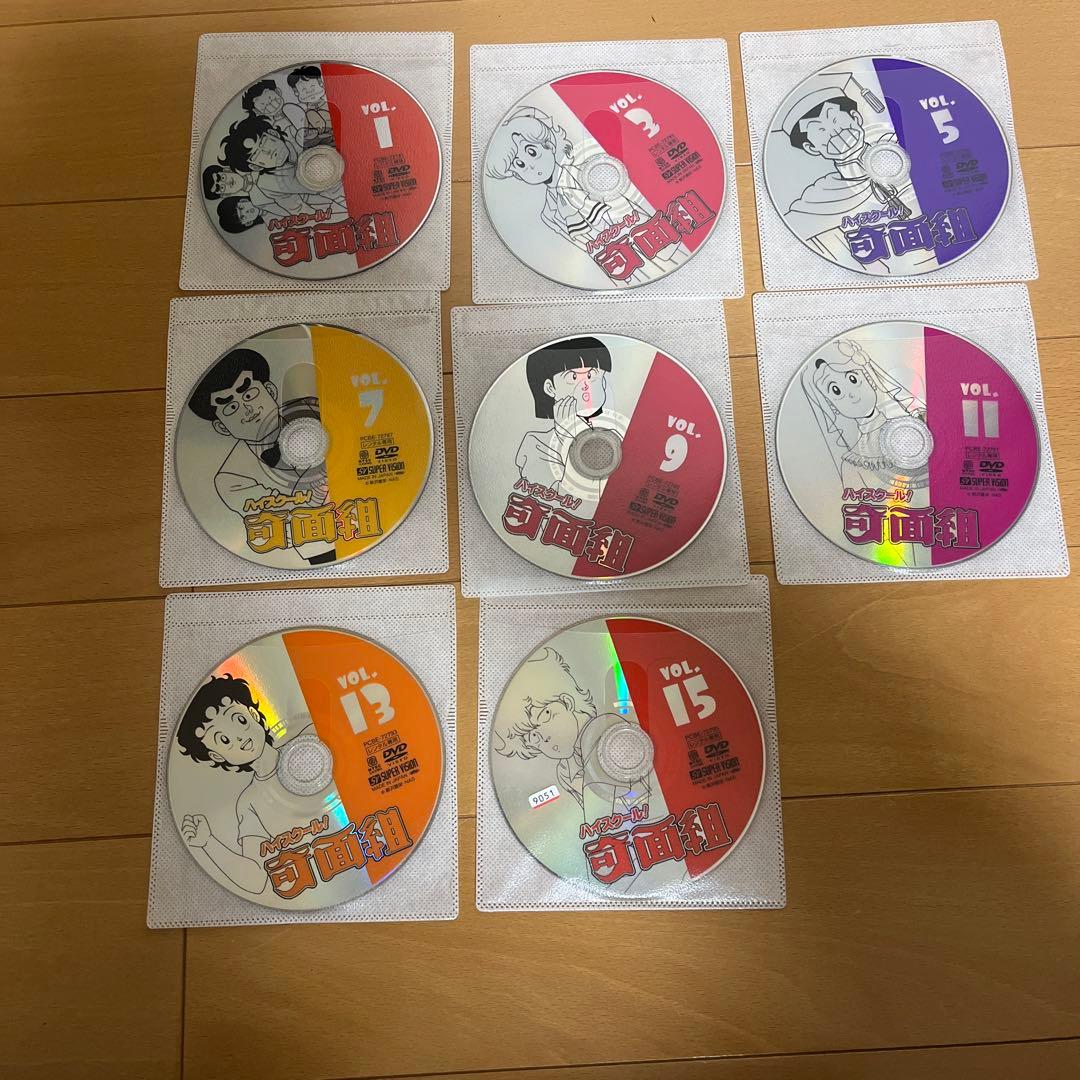 DVD ハイスクール!奇面組 全15巻　全巻セット レンタル落ち