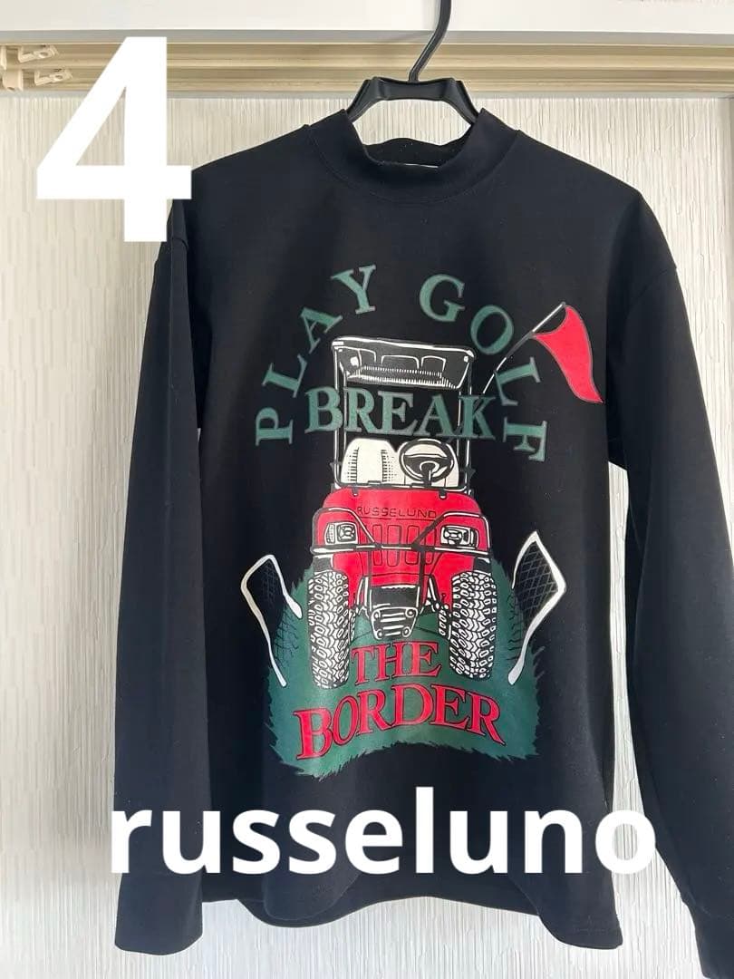 ラッセルノ長袖シャツ4russelunoスウェットモックネックM