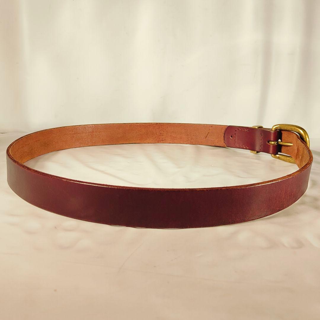 【美品】R.M.Williams オーストラリア製 高級バーガンディドレスベルト