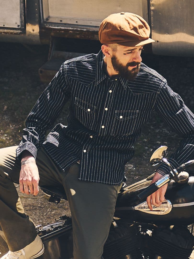 【美品 希少】THE FLAT HEAD ウエスタン デニムジャケット