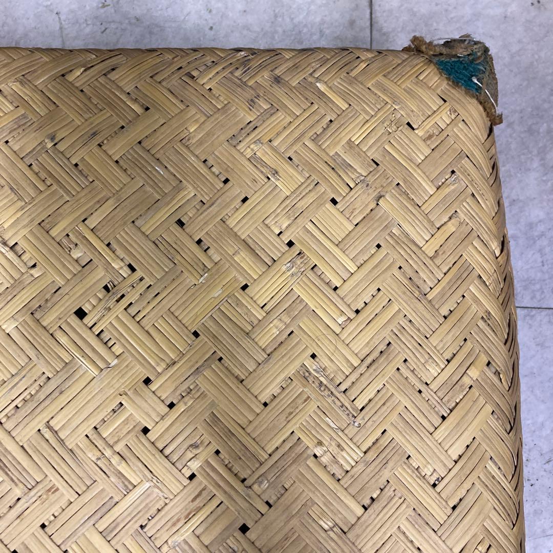 Ｂ-3 昭和レトロ 柳行李 葛籠竹細工 竹籠 蓋付きかご 古道具 アンティーク