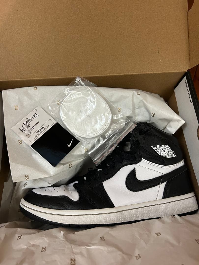 シューズ(男性用) Nike Air Jordan 1 High Golf \"Panda\"